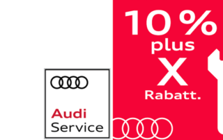 Audi 10 plus X Service Rabatt