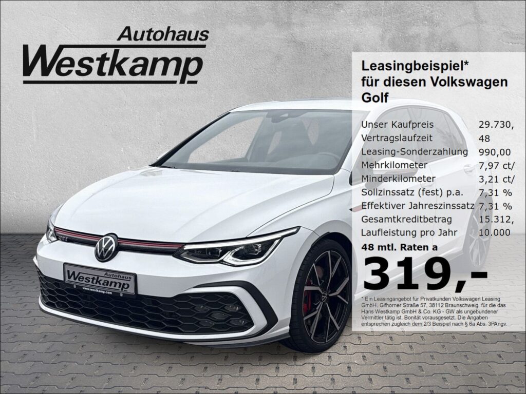 Golf VIII GTI 2,0 TSI DSG 19'' Estoril Kamera Le