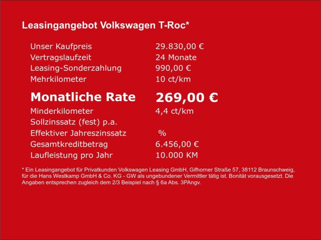 T-Roc R-Line 1.5 TSI DSG Led-Plus Ganzj.Reifen K