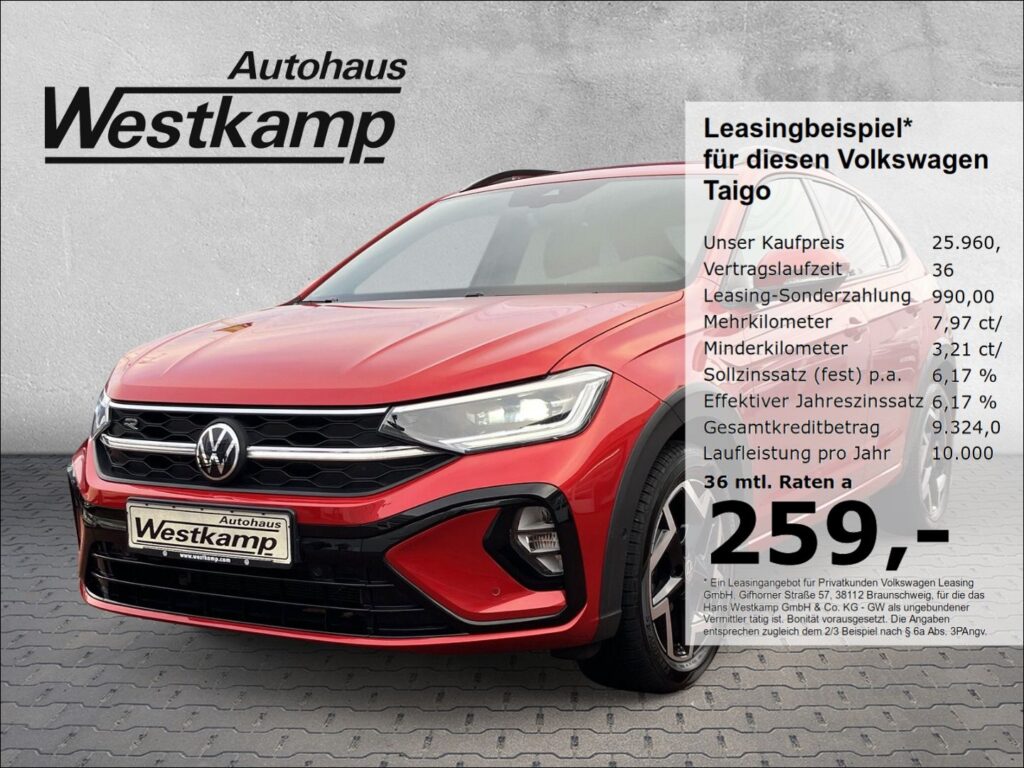 Taigo R-Line 1,0 TSI DSG Kamera IQ-Light-Matrix