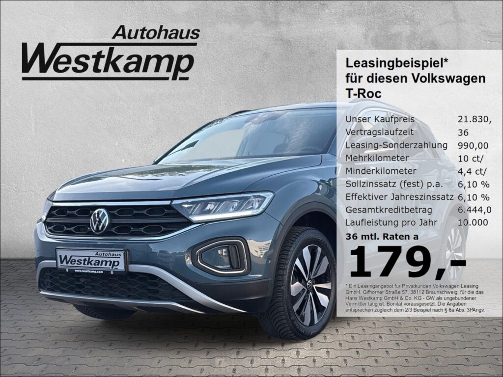 T-Roc Goal 1.0 TSI Standheizung Ganzj.Reifen Led