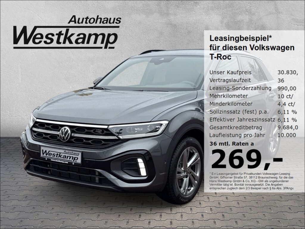 T-Roc R-Line 1.5 TSI DSG Anh.Kpl. IQ-Light Kamer