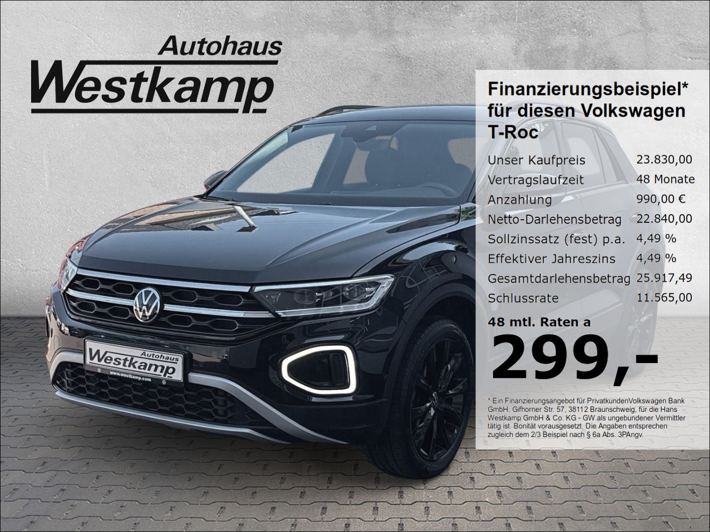 T-Roc Style 1.5 TSI DSG Black-Style Led-Plus Abs