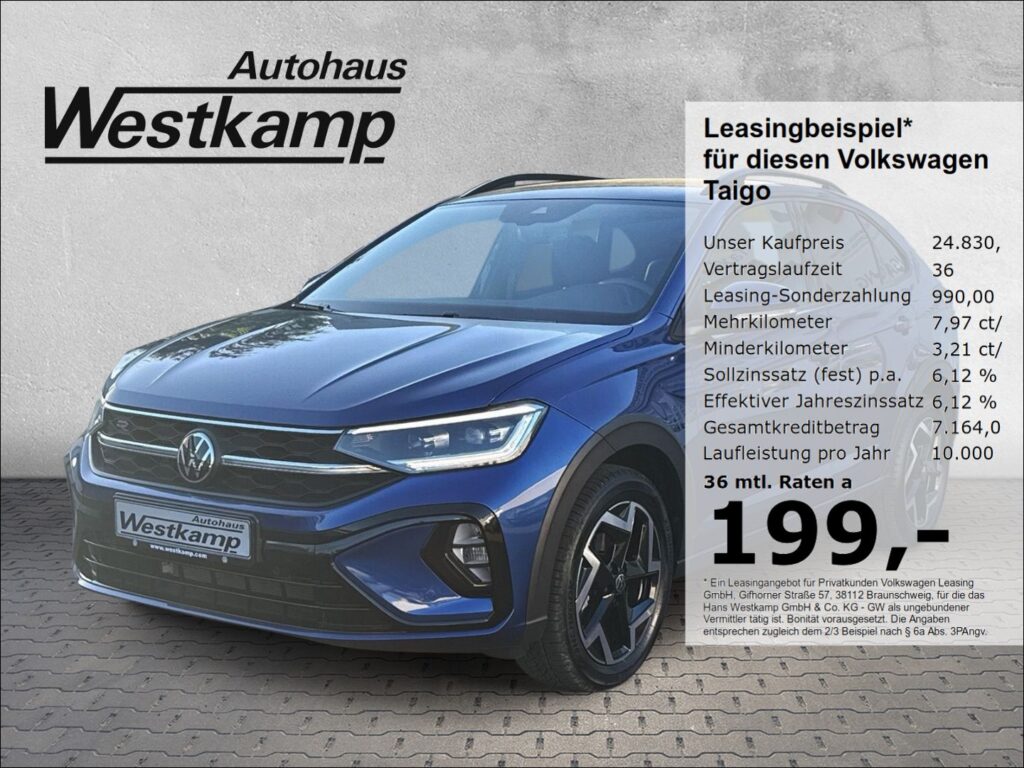 Taigo R-Line 1,0 TSI DSG IQ-Light Ganzj.Reifen K