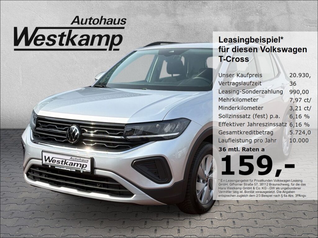 T-Cross Life 1.0 TSI Ganzj.Reifen Led