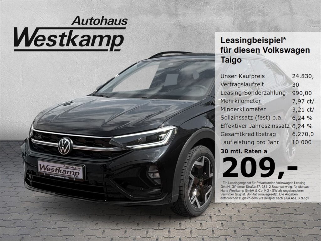 Taigo R-Line 1,0 TSI DSG Ganzj.Reifen Kamera