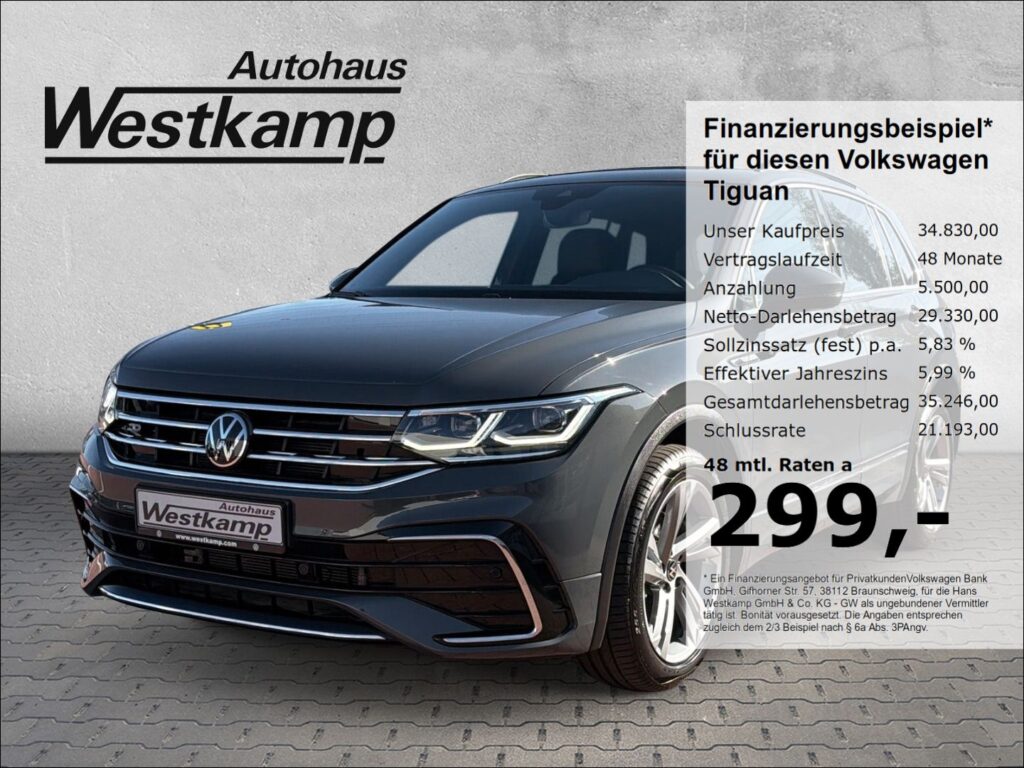 Tiguan R-Line 1,5 TSI DSG AHK Kamera IQ-Light