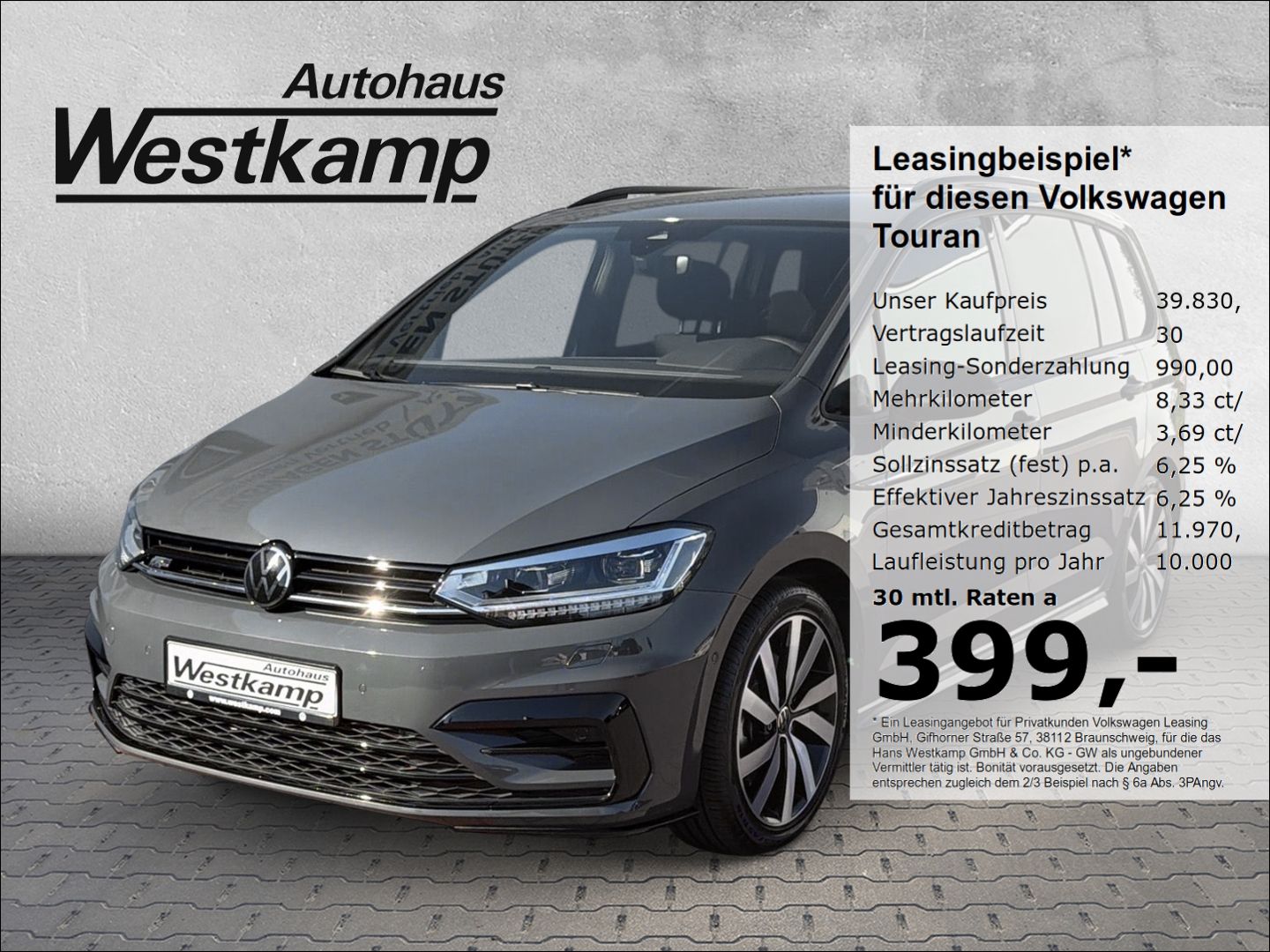Touran Highline R-Line 1.5 TSI DSG Black-Style A