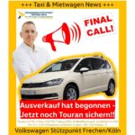 Touran TAXI / MIETWAGEN  schwarz metallic 2.0 TD