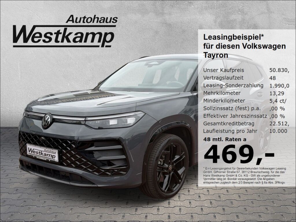 Tayron R-Line 2,0 TSI 4MOTION DSG Black-Style AH