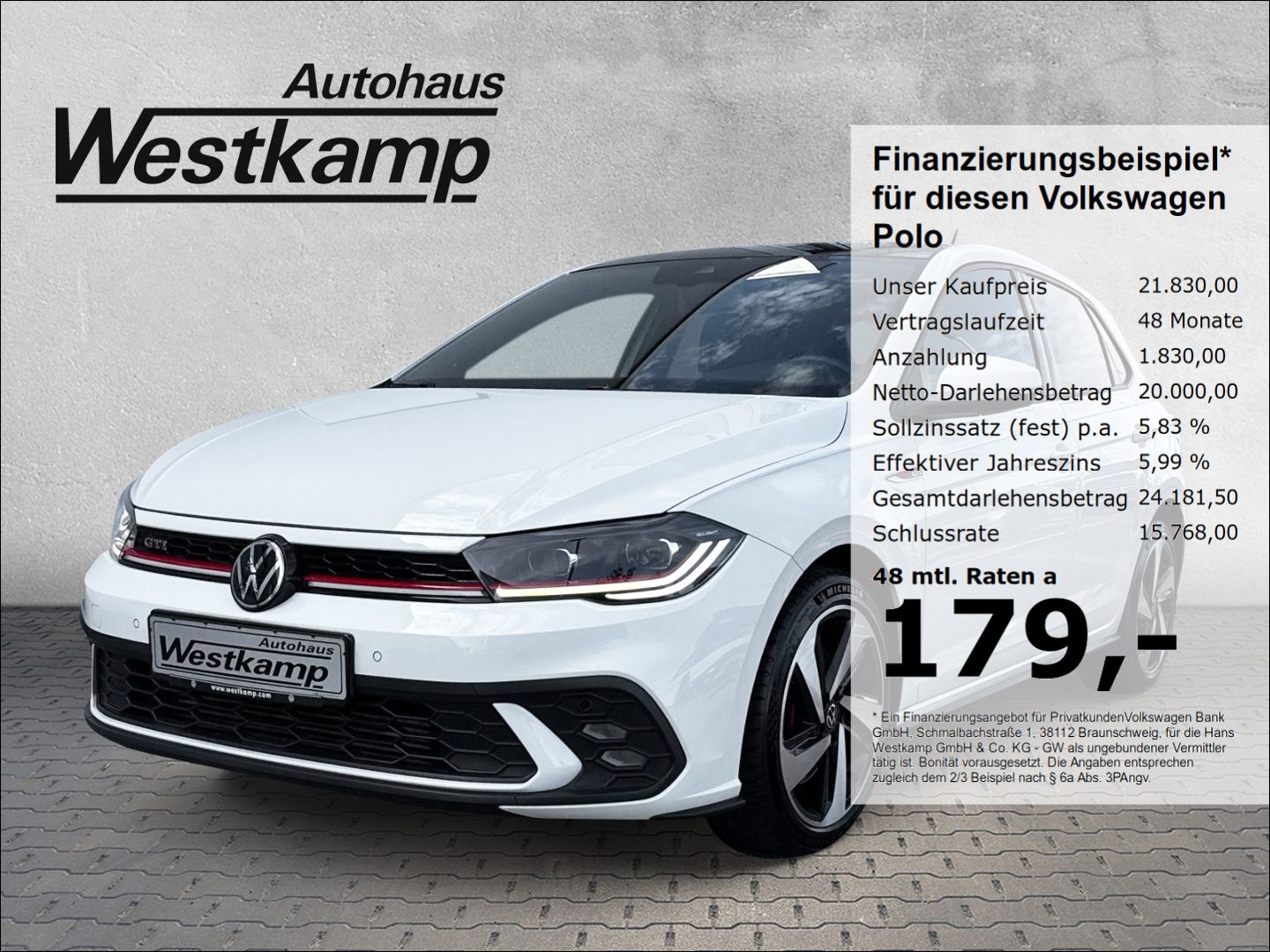 Polo GTI 2,0 TSI DSG IQ-Light Kamera