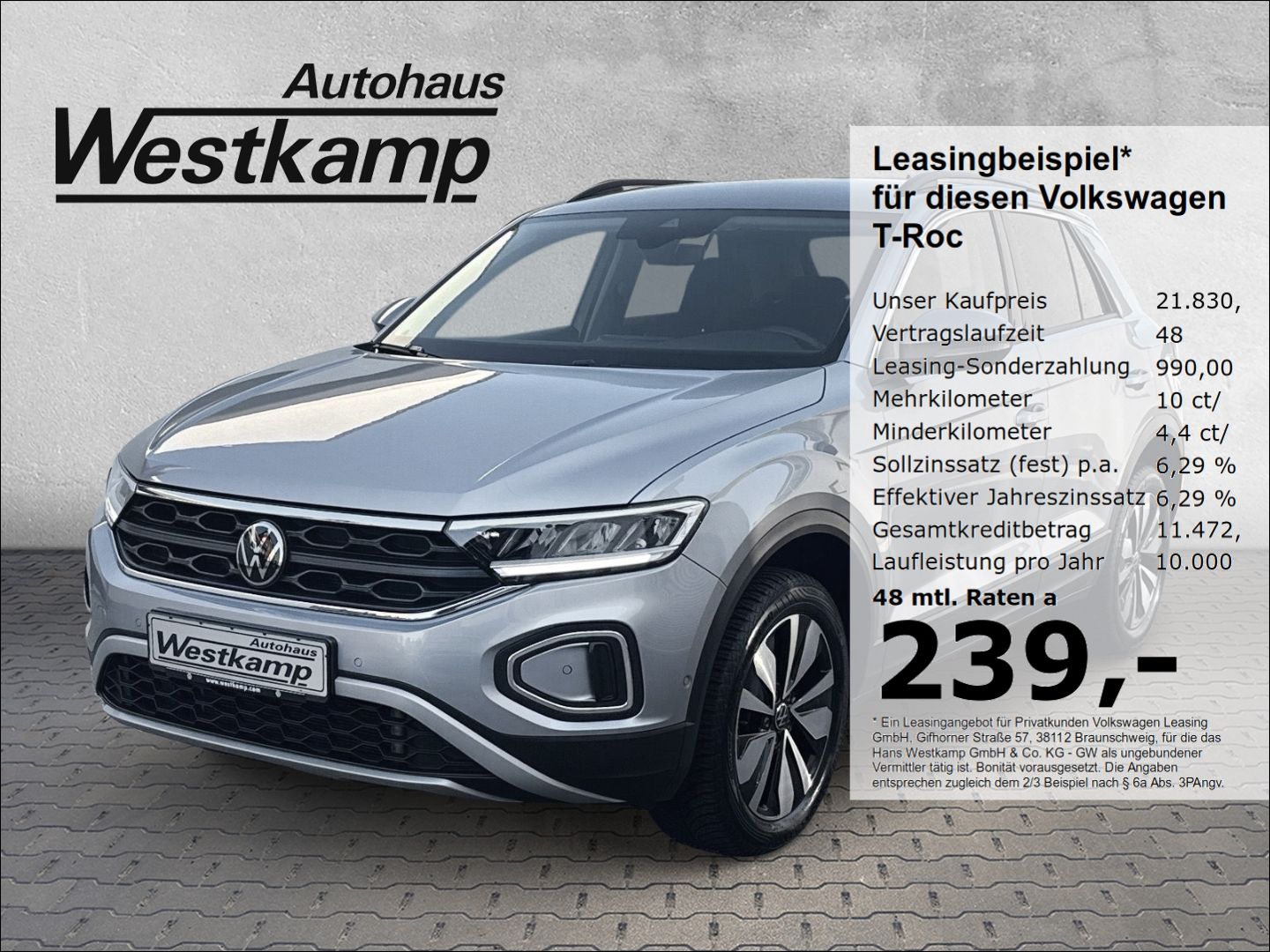 T-Roc Move 1.5 TSI DSG AHK Led Ganzj.Reifen