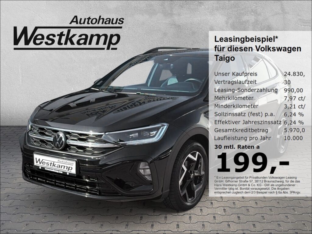 Taigo R-Line 1,0 TSI DSG Ganzj.Reifen Kamera IQ-